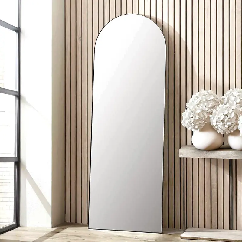 Cairns Black Arched Floor Mirror