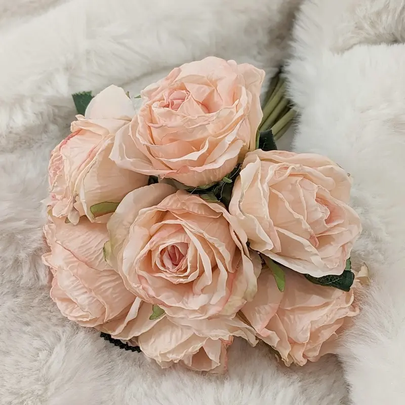 Dusty Pink Bunch of Faux Rose Florals