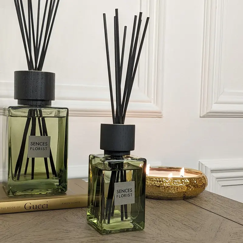 Florist Petite Green Glass Reed Diffuser - 120ml