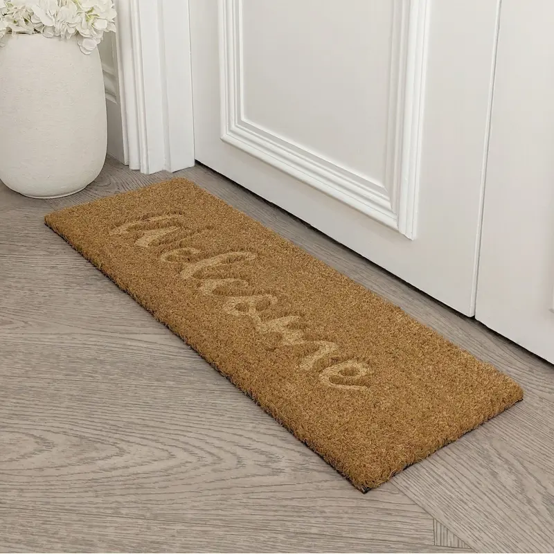 Jakarta Welcome Embossed Double Width Thin Doormat