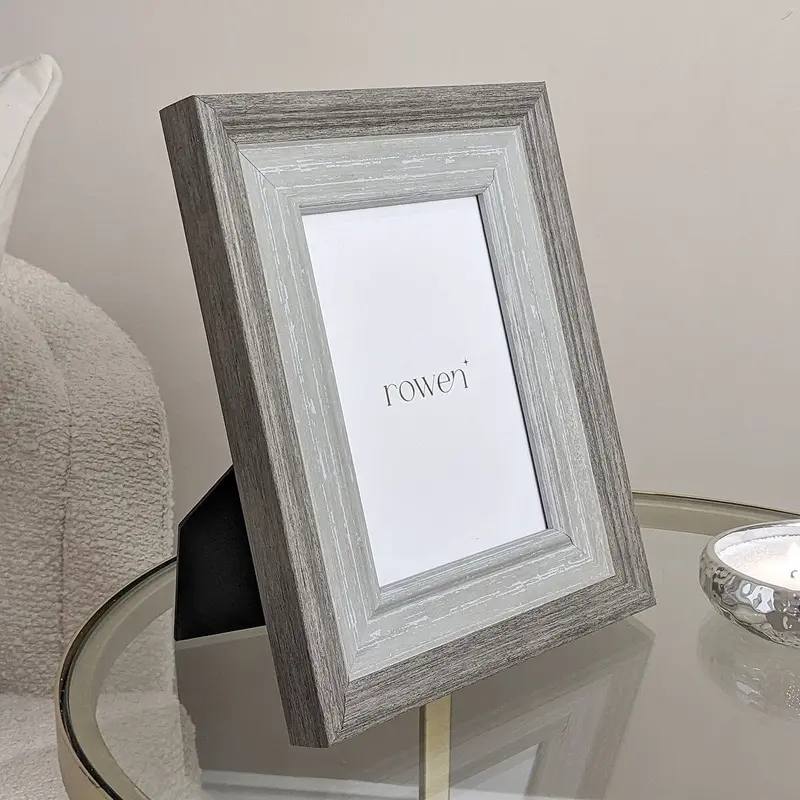 Jemima Grey Washed Wood Photo Frame - 4x6"