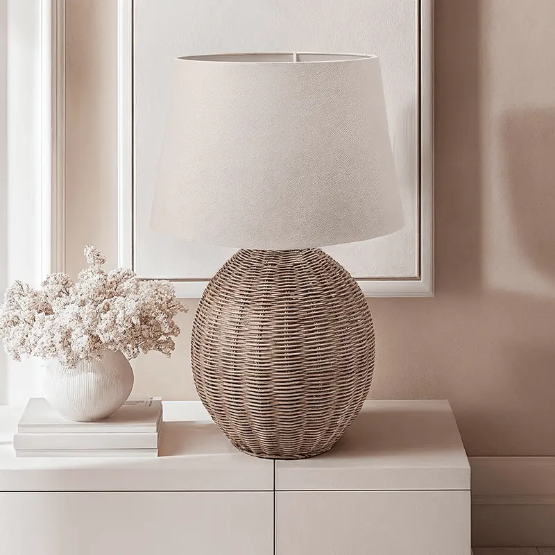Seattle Rattan Woven Table Lamp
