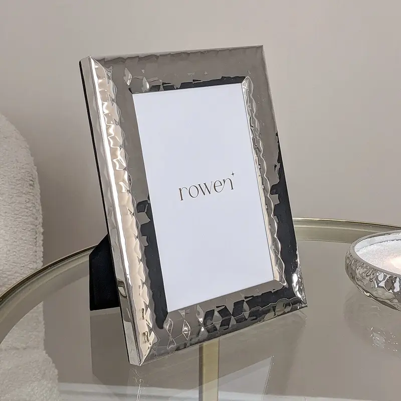 Annalise Silver Plated Patterned Photo Frame - 4x6"