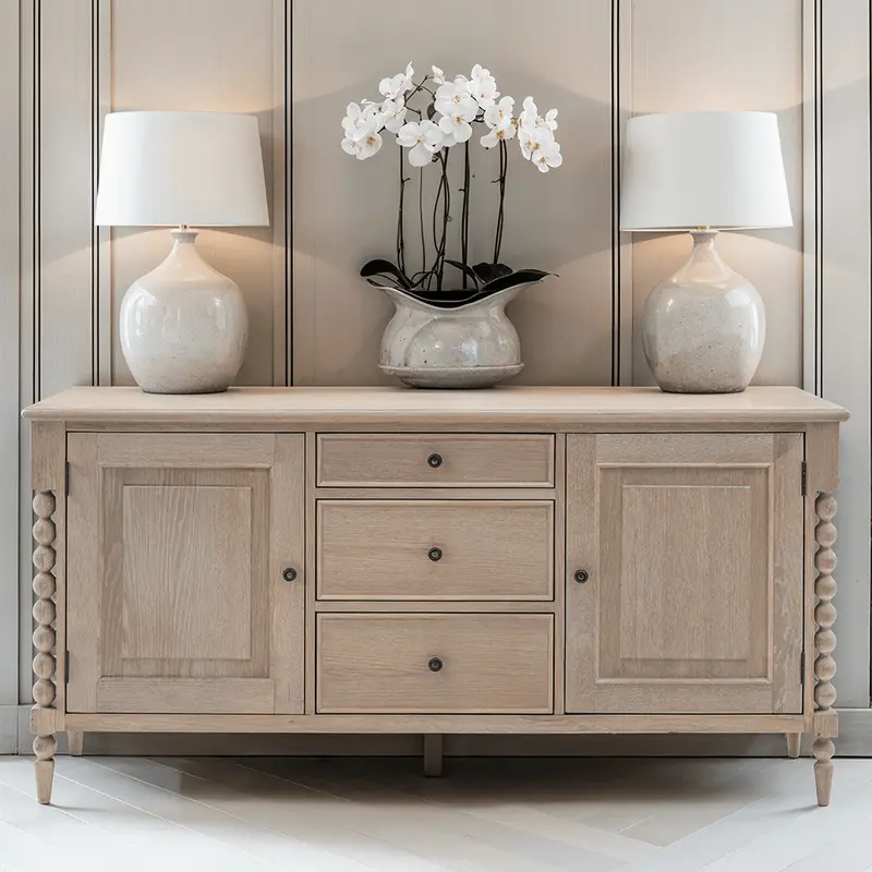 Blenheim 2 Door 3 Drawer Oak Sideboard