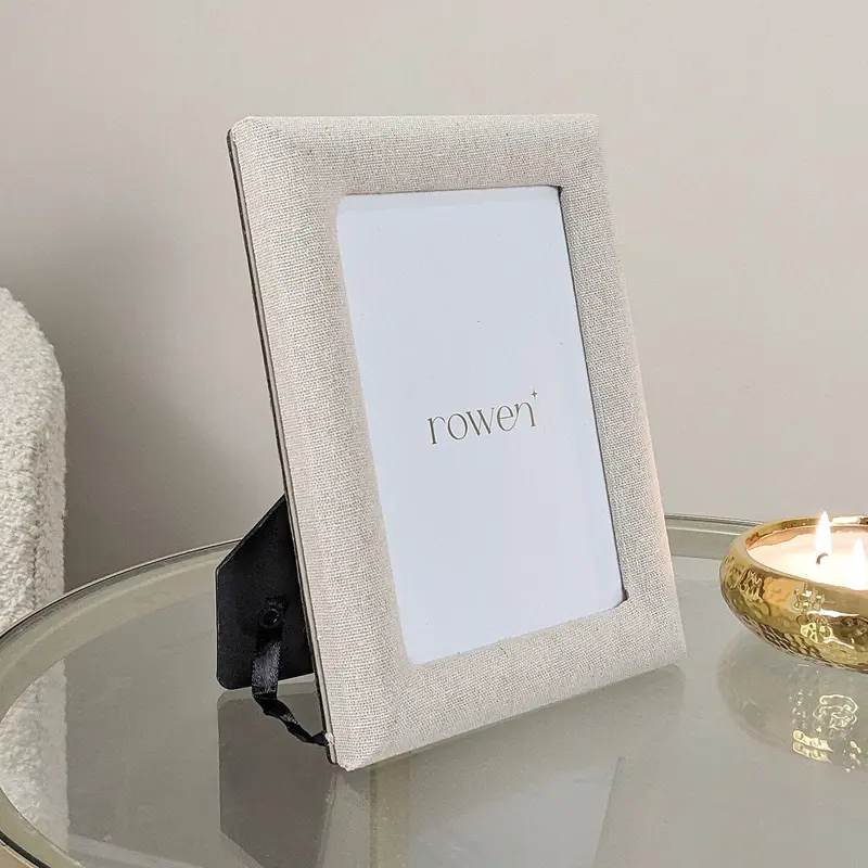 Ellari Cream Linen Photo Frame - 5x7"