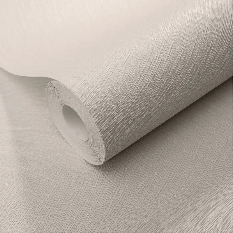 Genoa Cream Metallic Wispy Abstract Lines Patterned Wallpaper