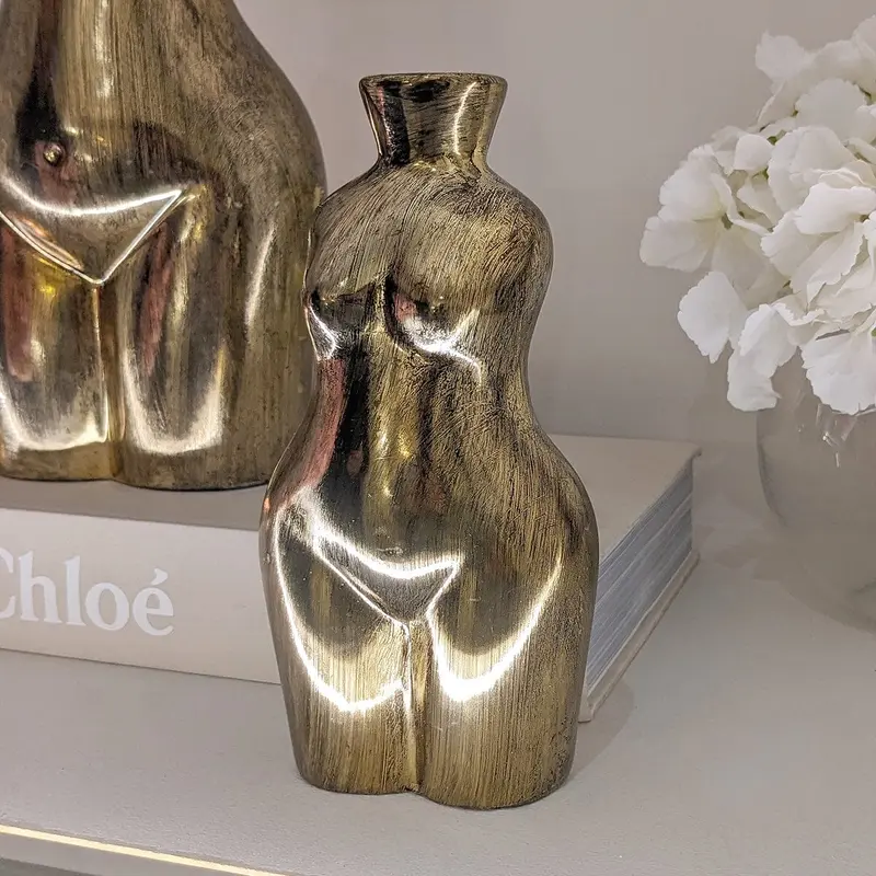 Gold Female Silhouette Vase