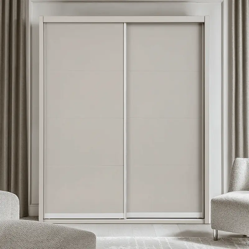 Maya Luxury Greige 2 Door Sliding Wardrobe