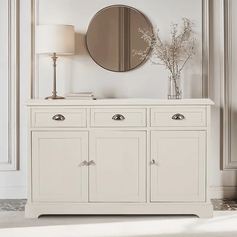 Rosanna Cream 3 Drawer 3 Door Sideboard