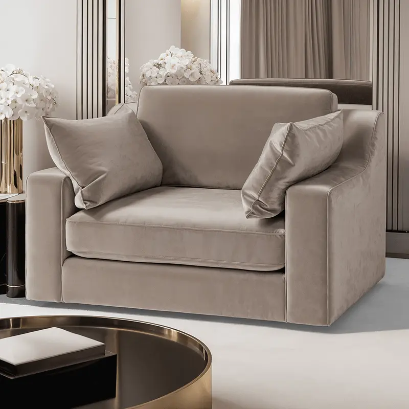 Victoria Mink Velvet Love Seat