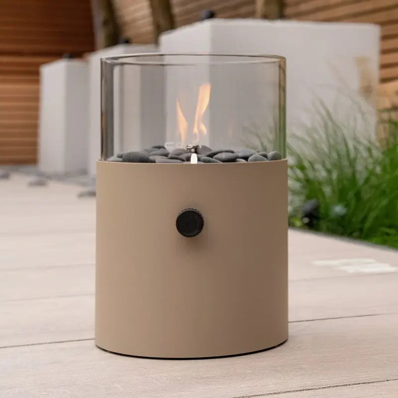 Blaze Beige Fire Lantern with Handle