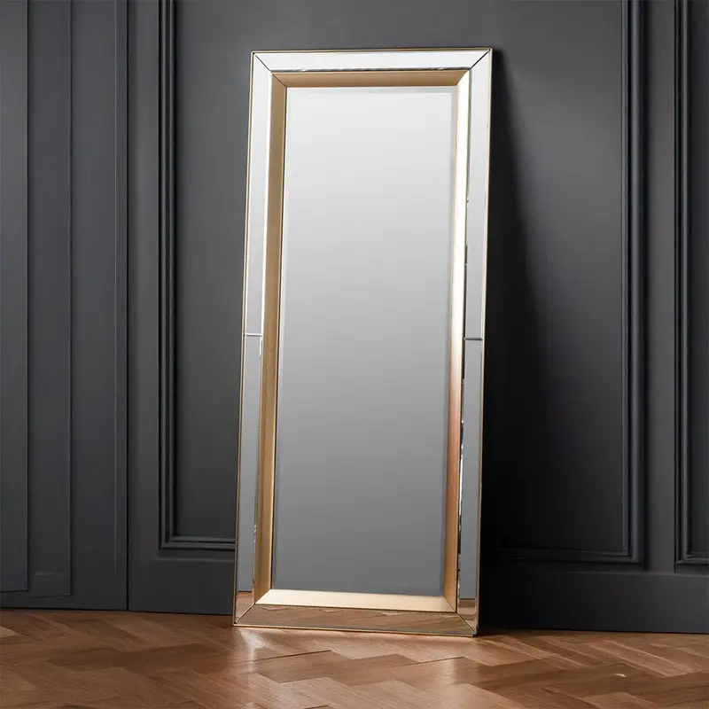 Eloise Silver Framed Leaner Wall Mirror