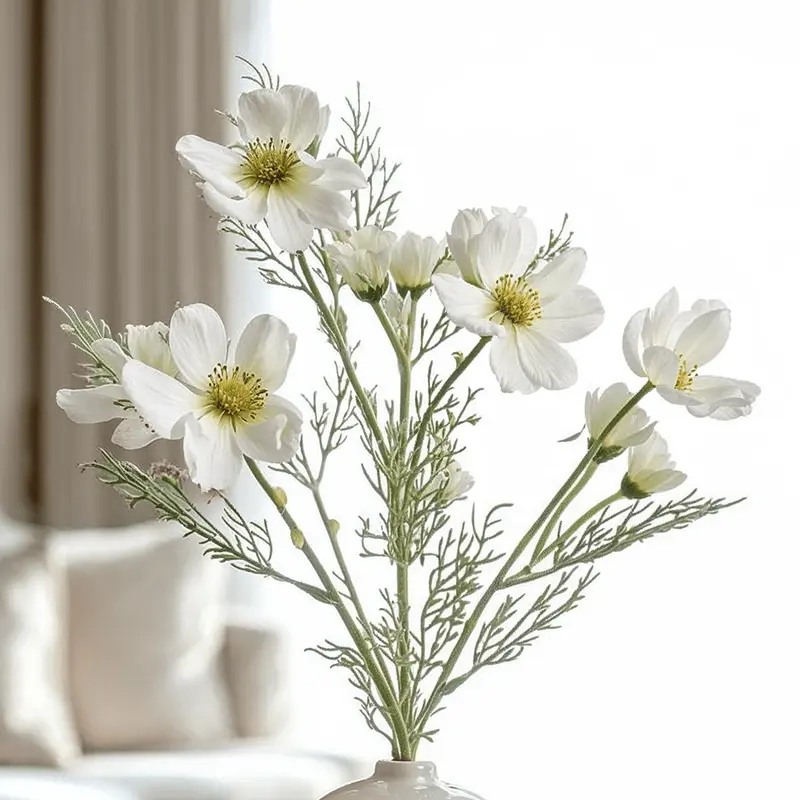 Faux Cream Daisy Spray of Flowers