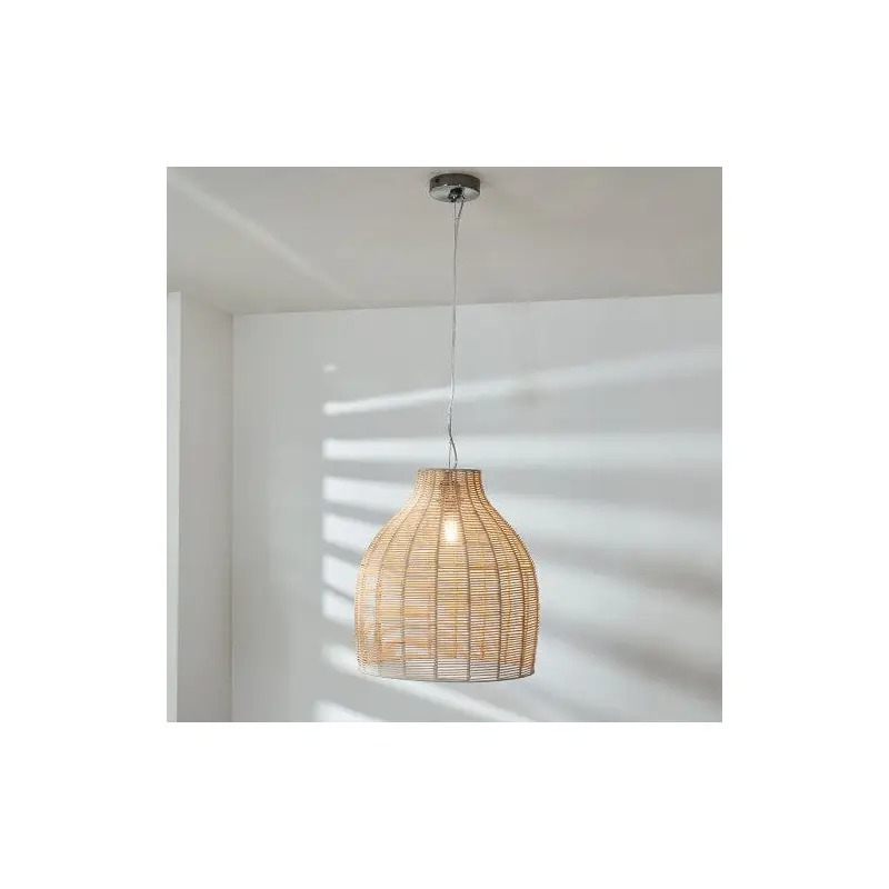 Grace Natural Rattan Cloche Pendant Ceiling Light