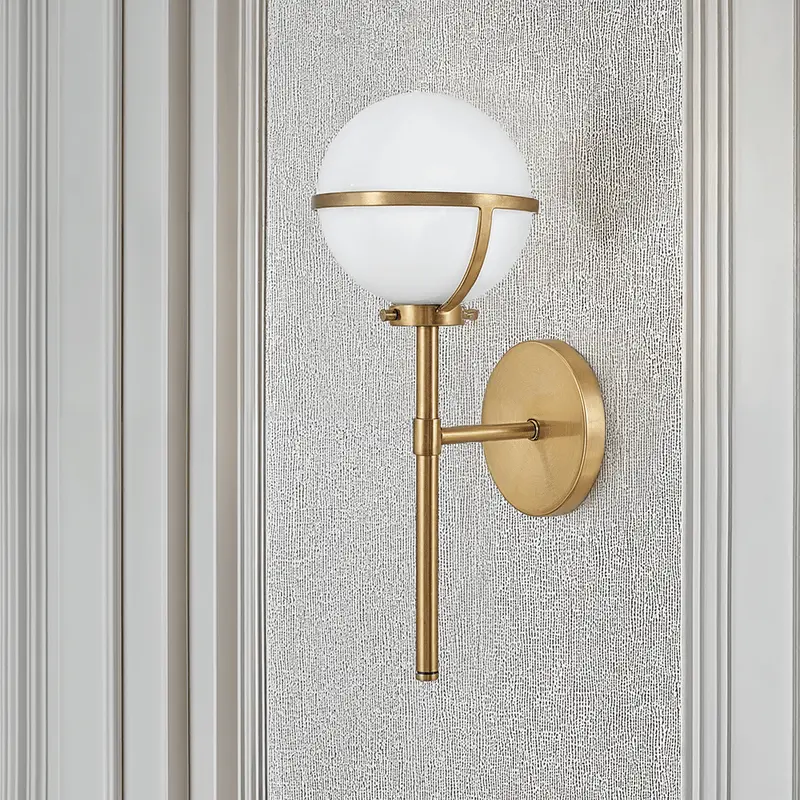 Nancy Gold Orb Detail Wall Light
