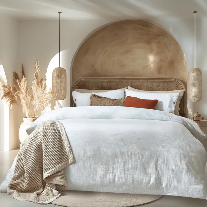 Revive Luxury White Cotton Muslin Duvet Cover Set