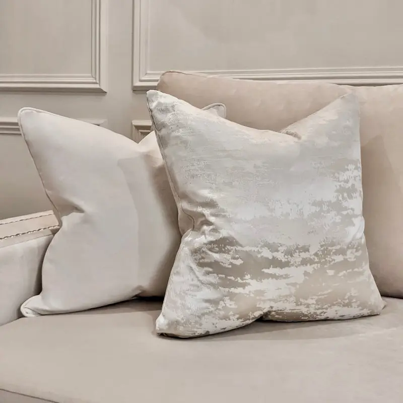 Set of 2 Cushions - Ari Cream & Hailes Oyster