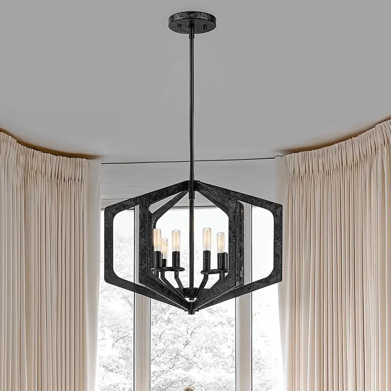 Clarisse Black 4 Light Pendant Ceiling Light