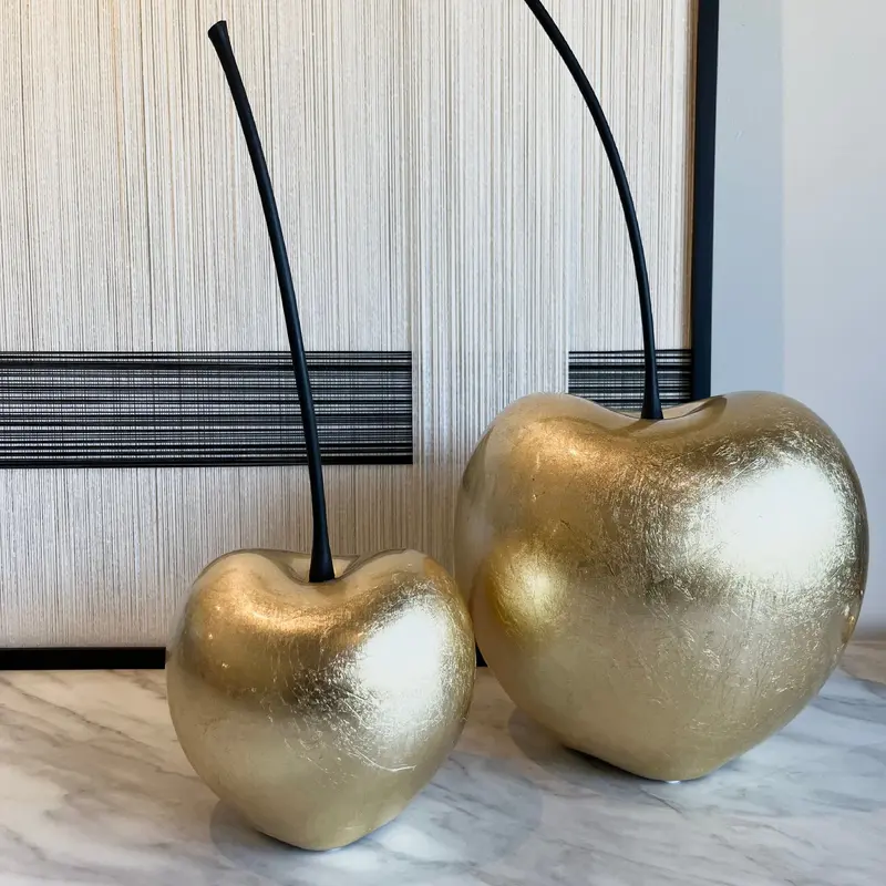 Large Gold Statement Cherry Ornament