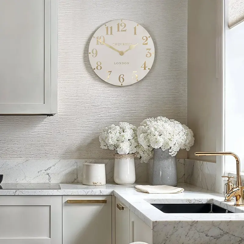 Milly Cream & Gold Decorative Wall Clock
