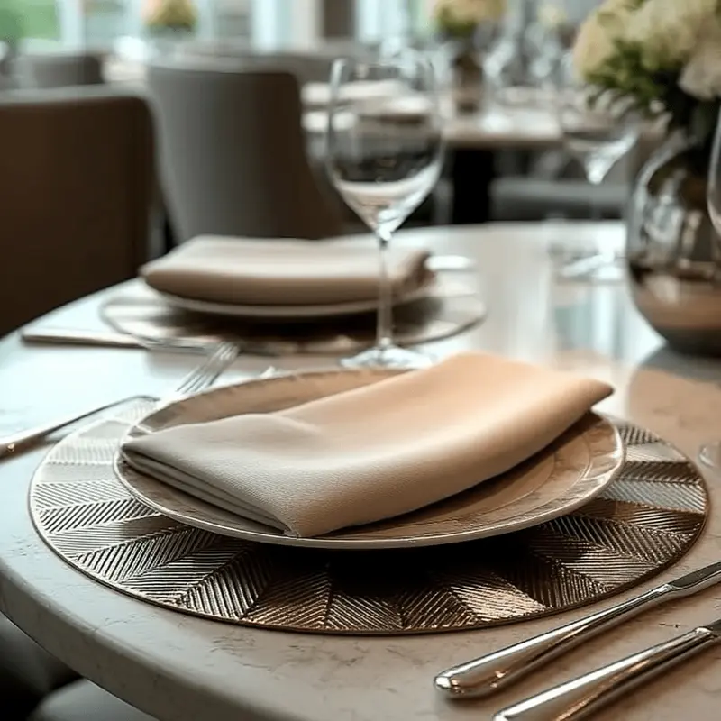 Sunburst Gold Round Placemat