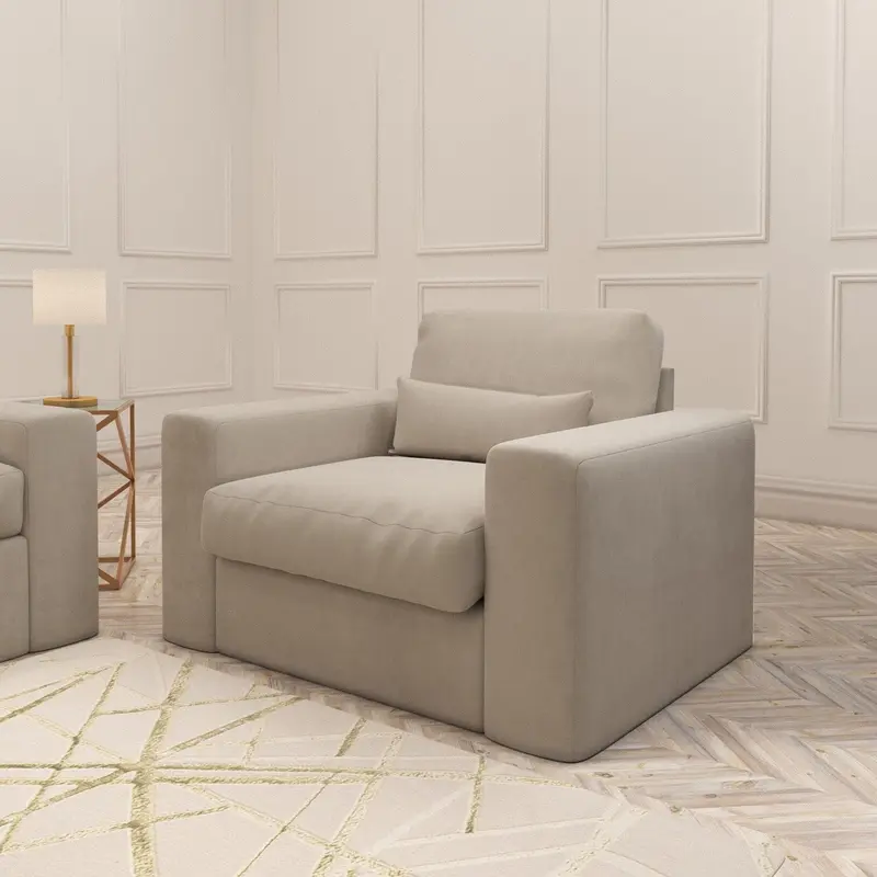 Tribeca Mink Velvet Love Seat