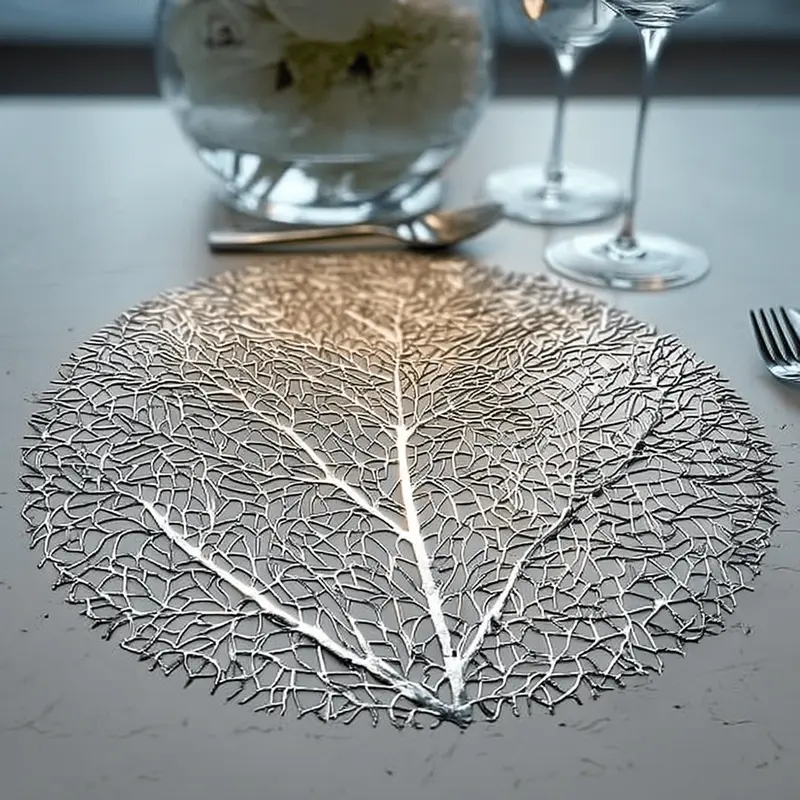 Carmena Silver Round Placemat