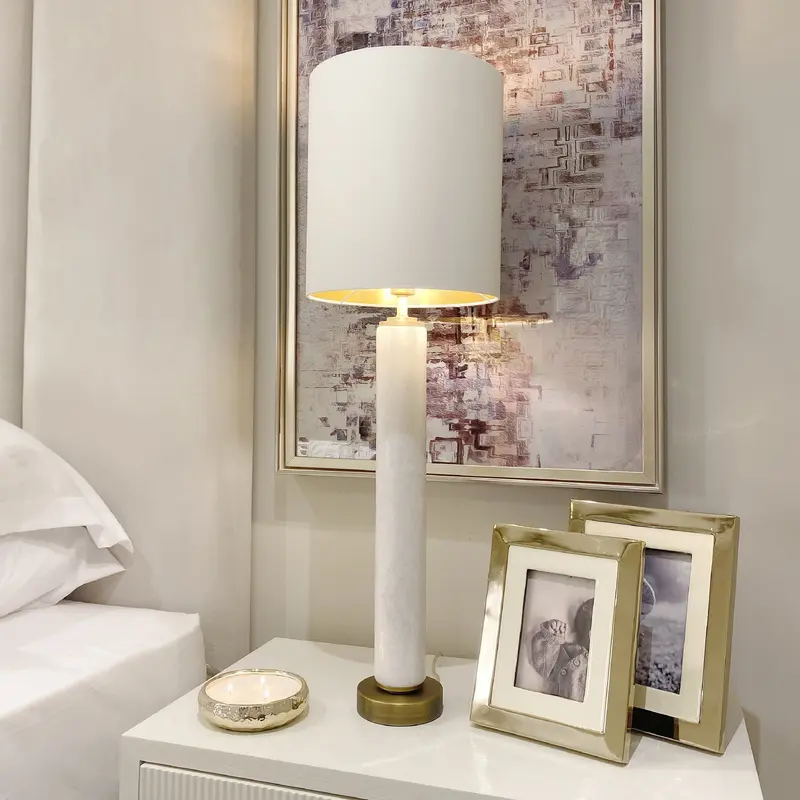 Dimitri Marble & Gold Table Lamp