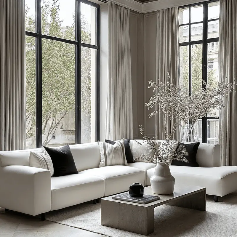 Freja Off White Textured Large Right Hand Facing Corner Sofa