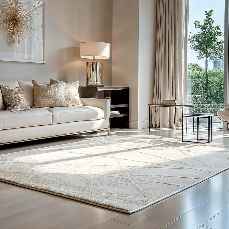 Lucera Cream Geometric Rug