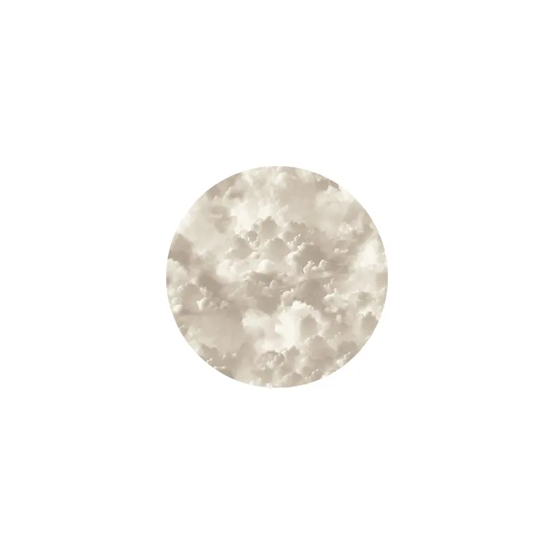 Luna Neutral Cloud Print Wallpaper Sample