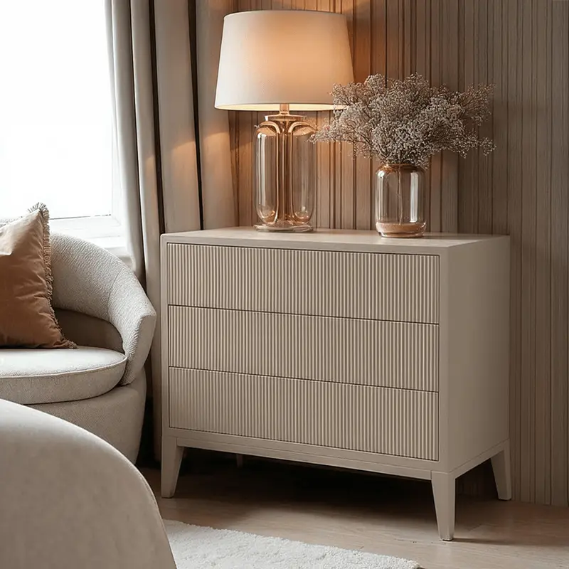 Metropolitan Warm Grey Premium Chest of Drawers