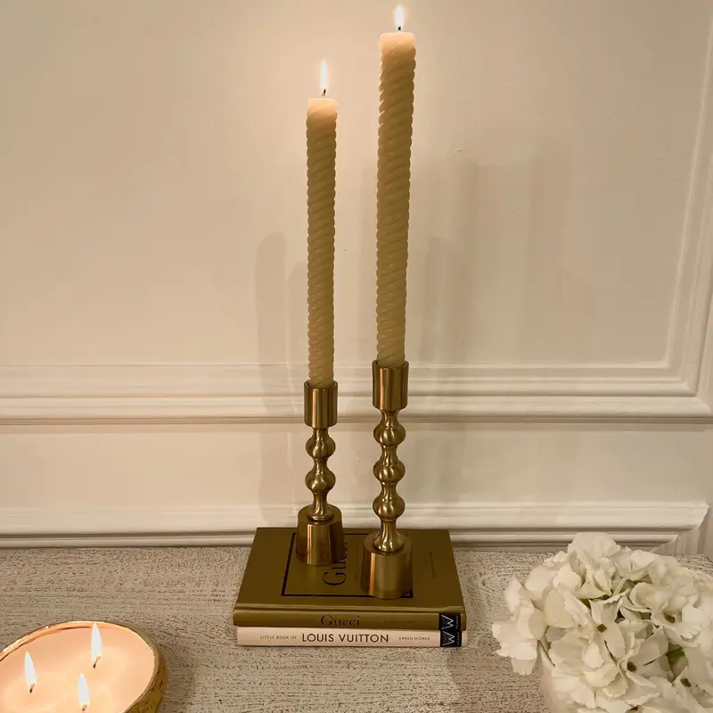 Micaela Gold Decorative Candlestick Holder