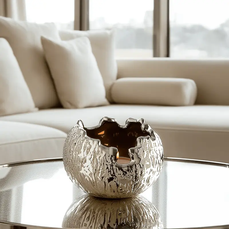 Gold Metallic Decorative Tealight Holder