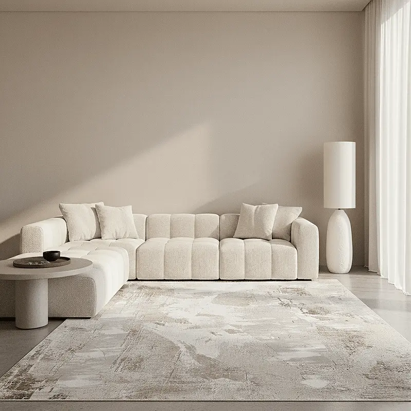 Isadora Greige Abstract Rug