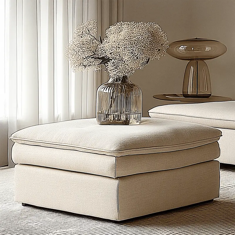 Snooze Sand Textured Squashy Footstool