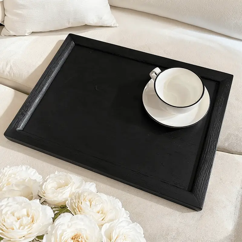 Soho Black Oak Veneer Sofa Table