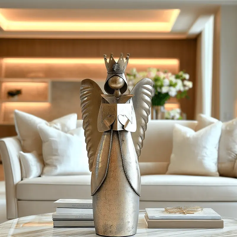 Antique Gold Decorative Choir Singing Angel Ornament