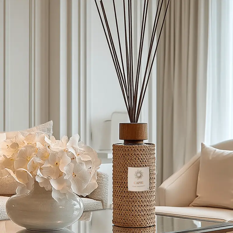 Capri Luxury Large Brown Woven Reed Diffuser
