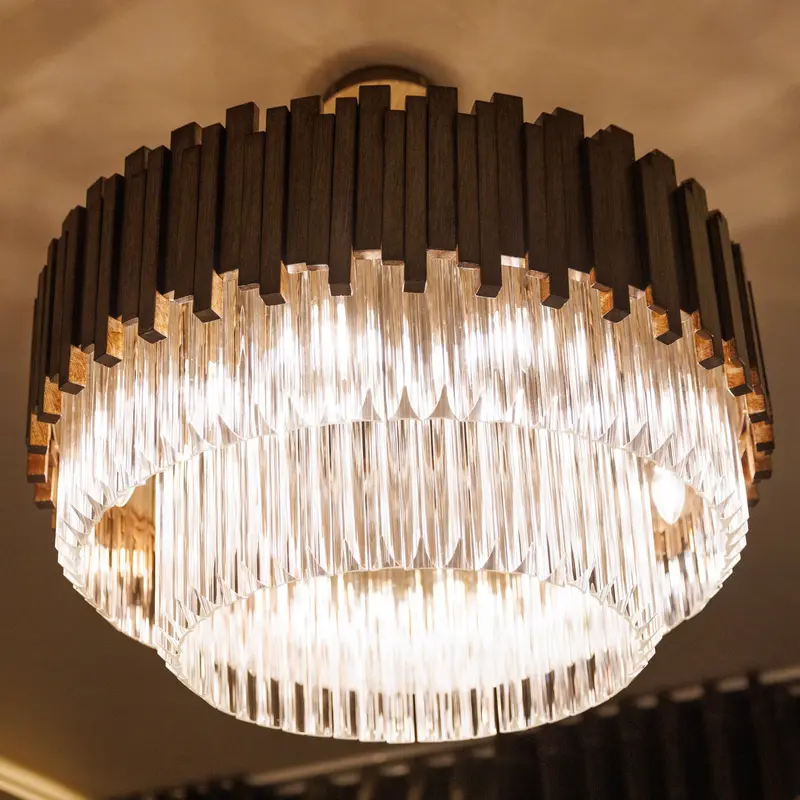 Legacy Premium Bronze & Glass Large Chandelier