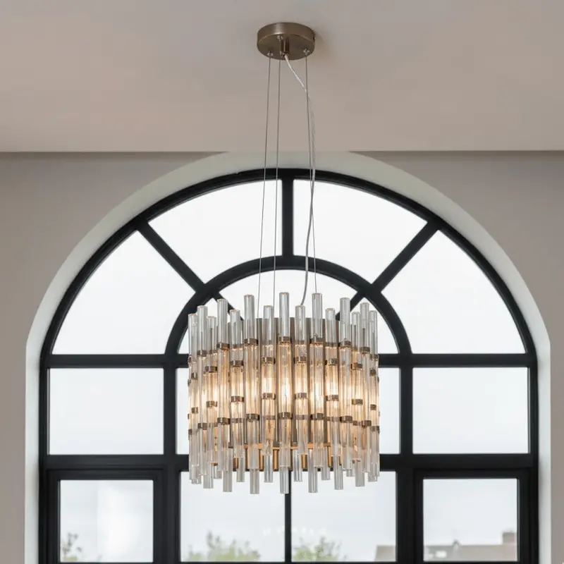Molli Luxury Bronze & Glass Chandelier