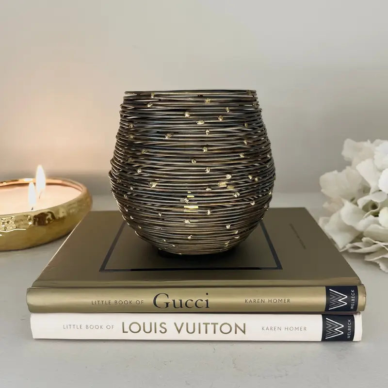 Priscilla Antique Bronze Decorative Tealight Holder