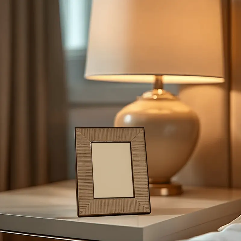 Zelda Rattan Effect Natural Photo Frame - 4x6"