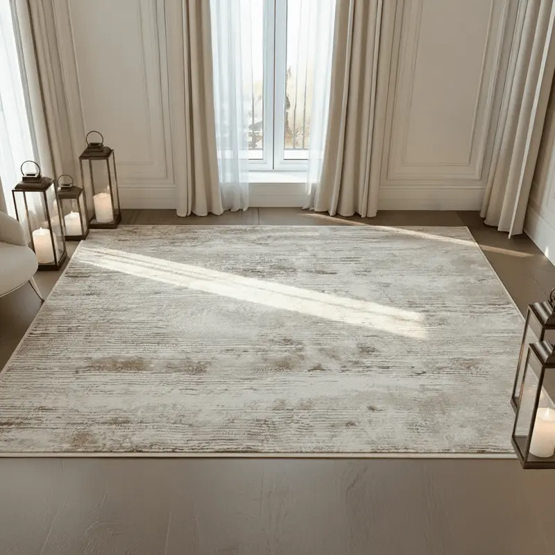 Elinia Neutral Abstract Rug