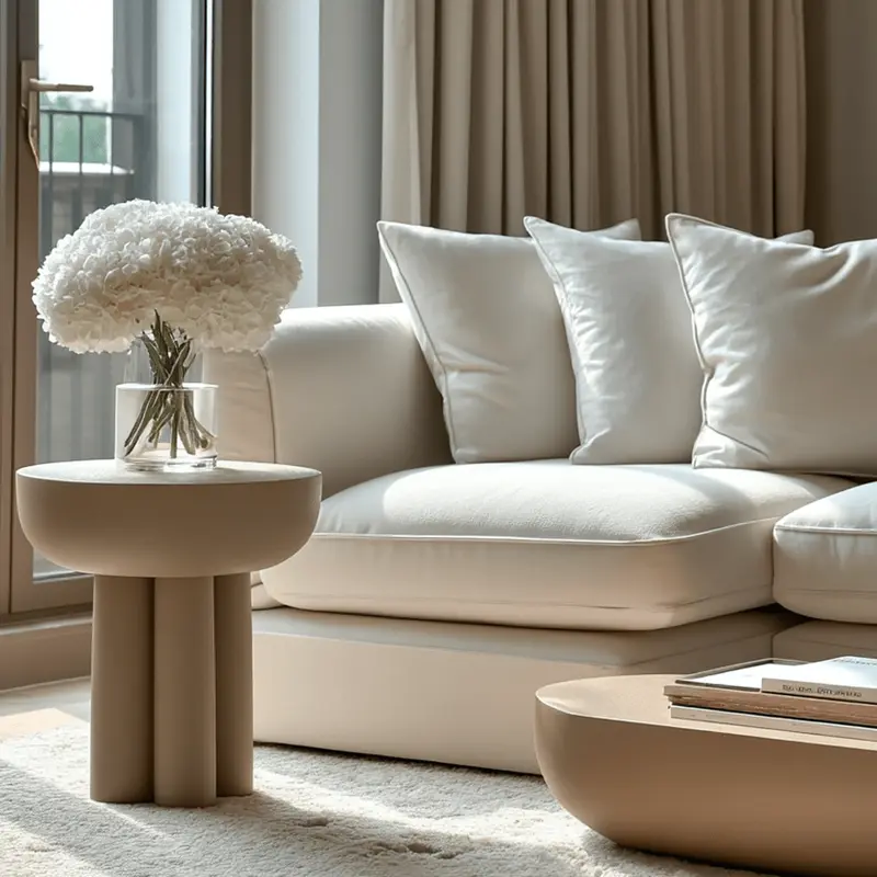 Sashie Greige Side Table