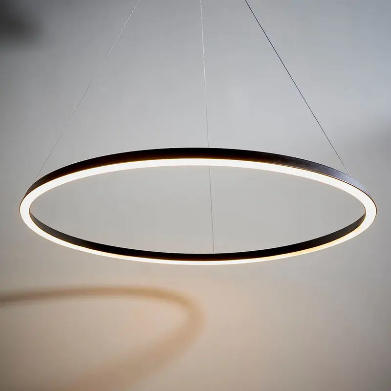 Taylin Black Halo LED Pendant Ceiling Light