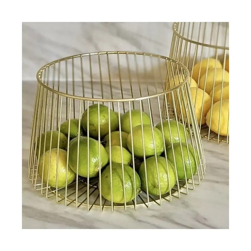 Aubree Gold Medium Wire Bowl