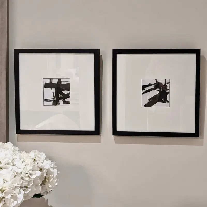 Deluxe Monochrome Wall Art Set of 2