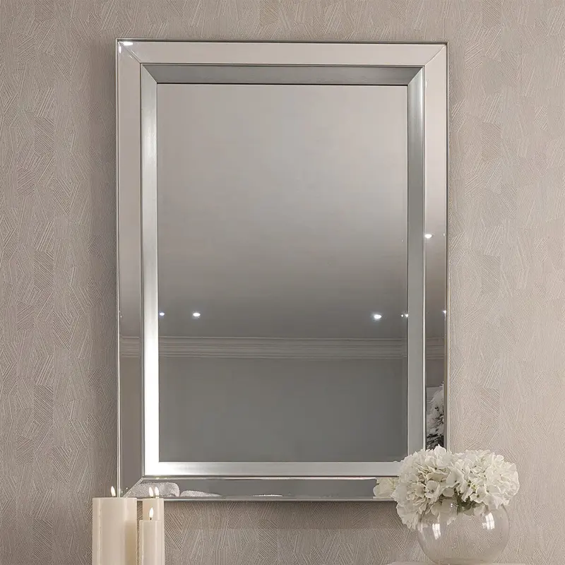Eloise Silver Framed Rectangular Wall Mirror
