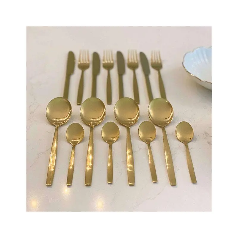 Pharaoh Gold Finish 16 Piece Cutlery Set
